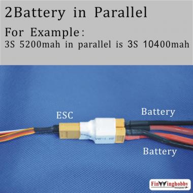 XT60 Parallel Adapter-Two batter in Parallel