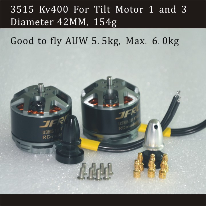 Brushless Motor 3515 KV 400 For VTBIRD Tilt Motor 1 and 3