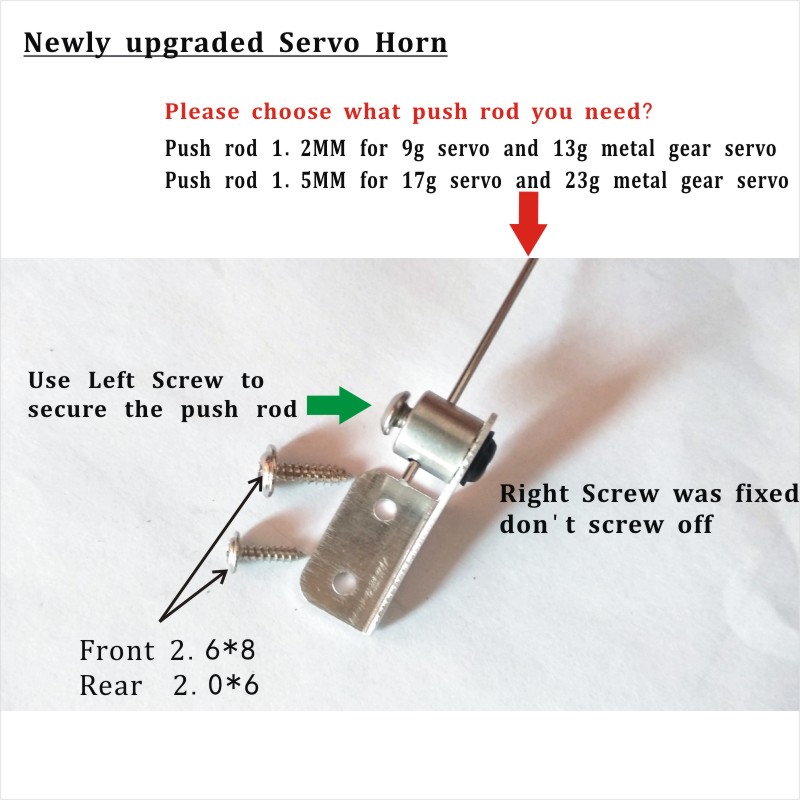 Aluminium Servo Horn(please choose 1.2MM or 1.5MM push Rod)