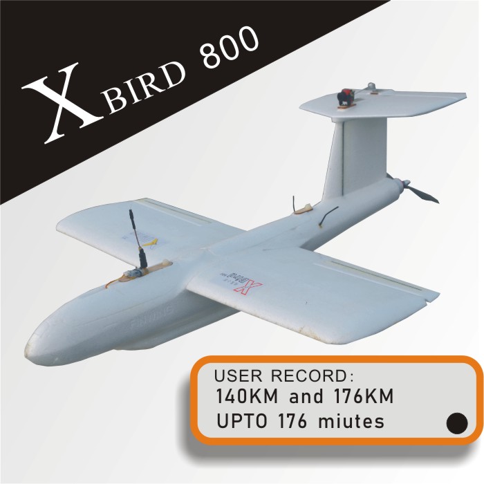 XUWING FPV Aircraft XBIRD800 Dual Tractor kits+Electornic Combo(ESC only support 3S battery)