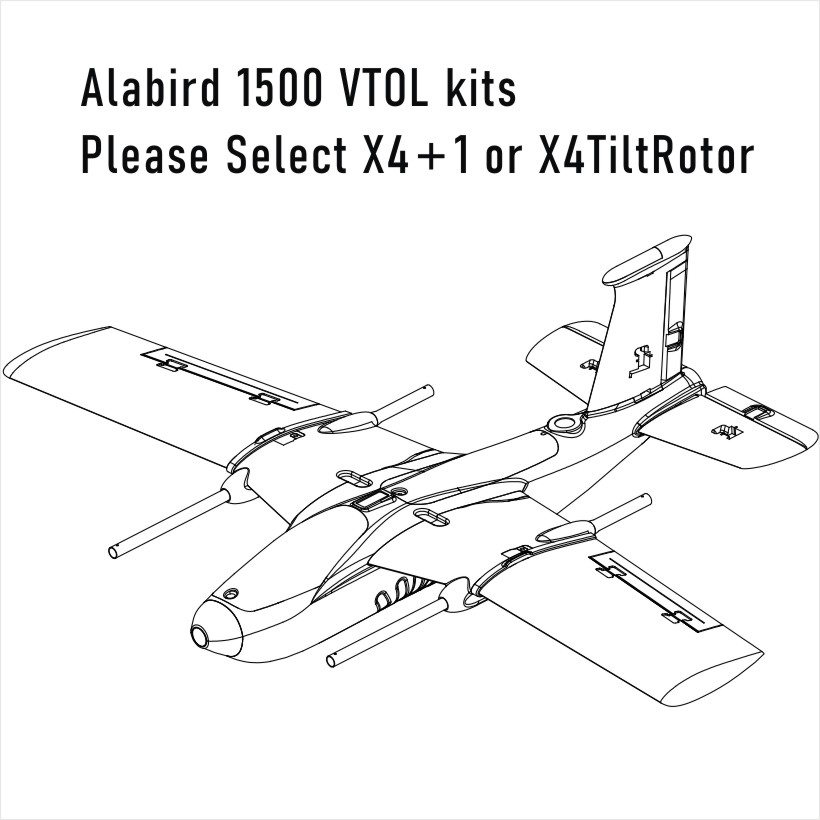 Albabird-XL 1500MM VTOL Airframe kits