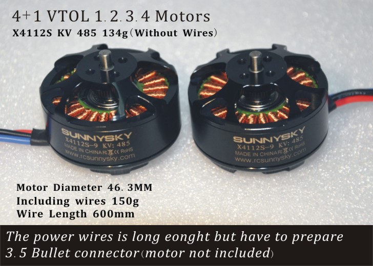 4x SunnySky X4112S 320 kV 400 kV 485 KV Efficient Multi-rotor Brushless Motor 4x SunnySky X4112S 320 kV 400 kV 485 KV Efficient Multi-rotor Brushless Motor